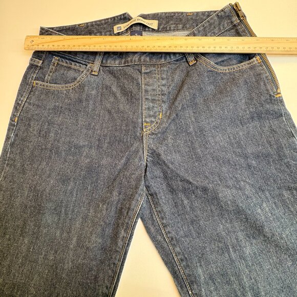 Vintage Y2K Gap Low Rise Boot Cut Side Zip Jeans Dark Wash Size 12 - Picture 8 of 8